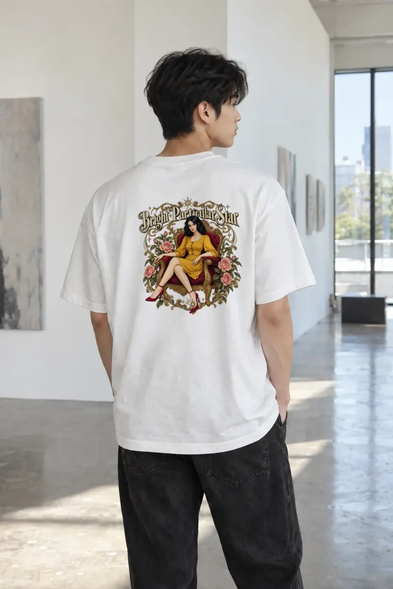 "Bright Particular Star" Heavyweight Unisex Crewneck T-shirt | Gildan 5000