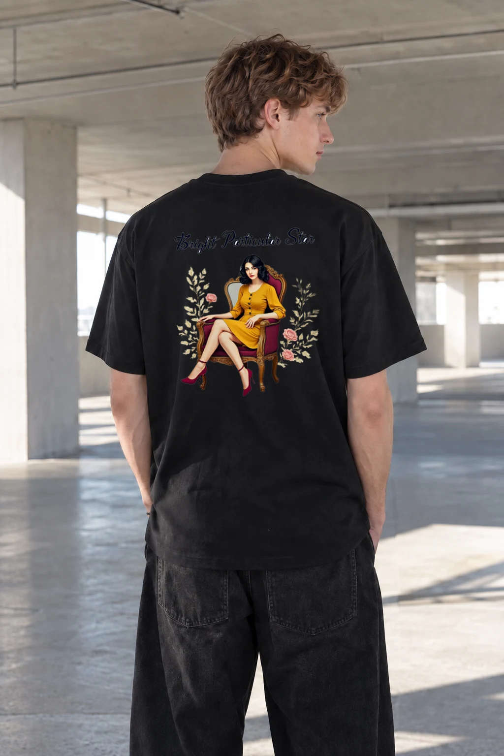 "Bright Particular Star" Heavyweight Unisex Crewneck T-shirt | Gildan 5000