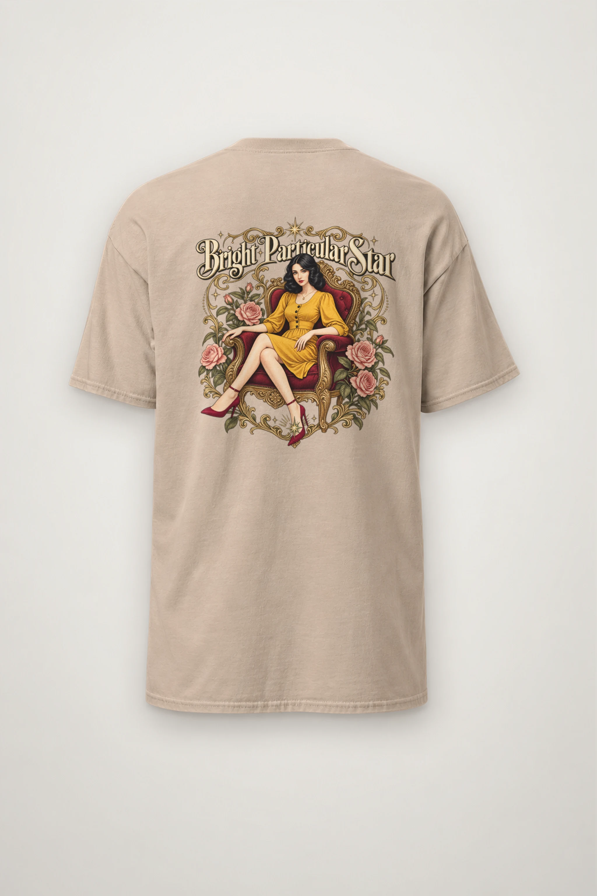 "Bright Particular Star" Heavyweight Unisex Crewneck T-shirt
