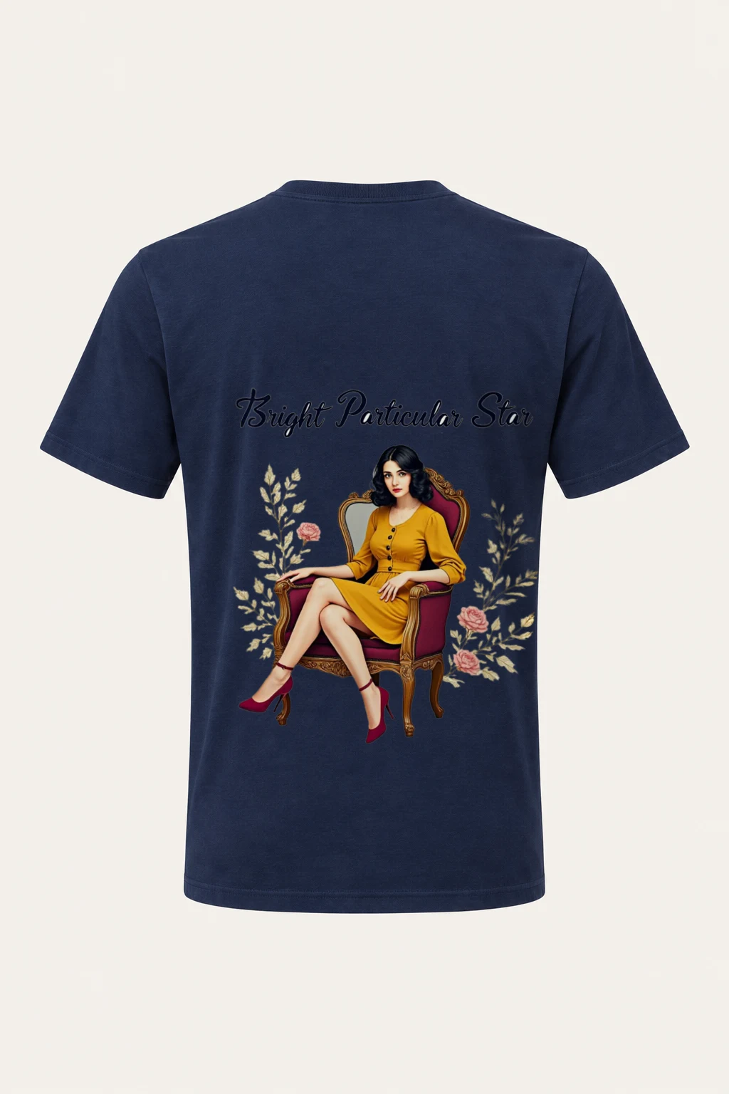 "Bright Particular Star" Heavyweight Unisex Crewneck T-shirt | Gildan 5000