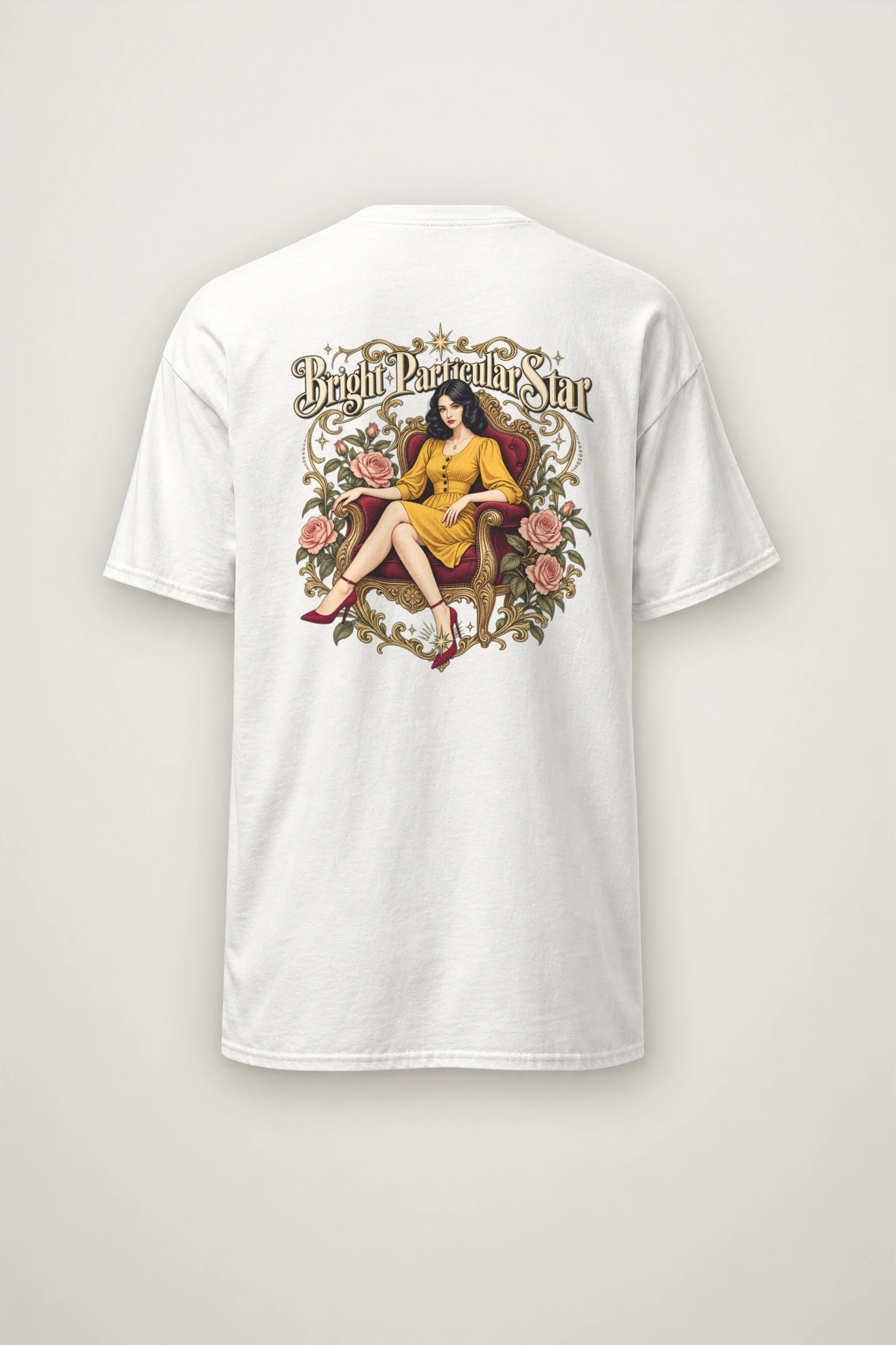 "Bright Particular Star" Heavyweight Unisex Crewneck T-shirt
