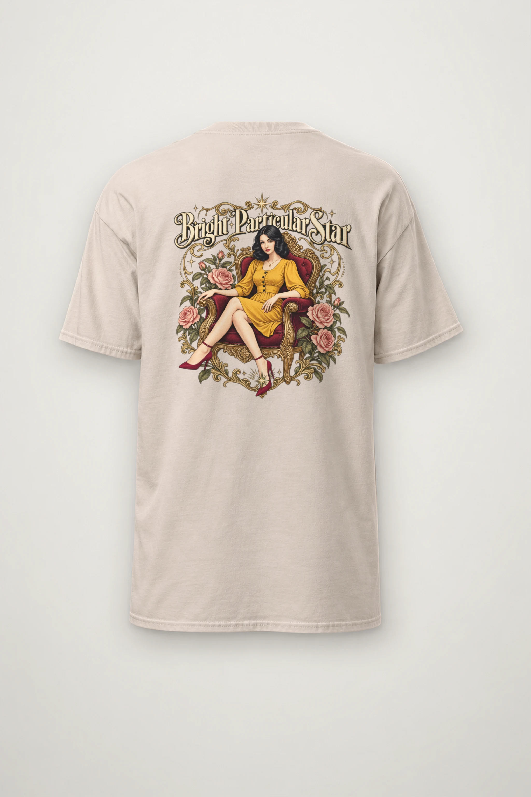 "Bright Particular Star" Heavyweight Unisex Crewneck T-shirt