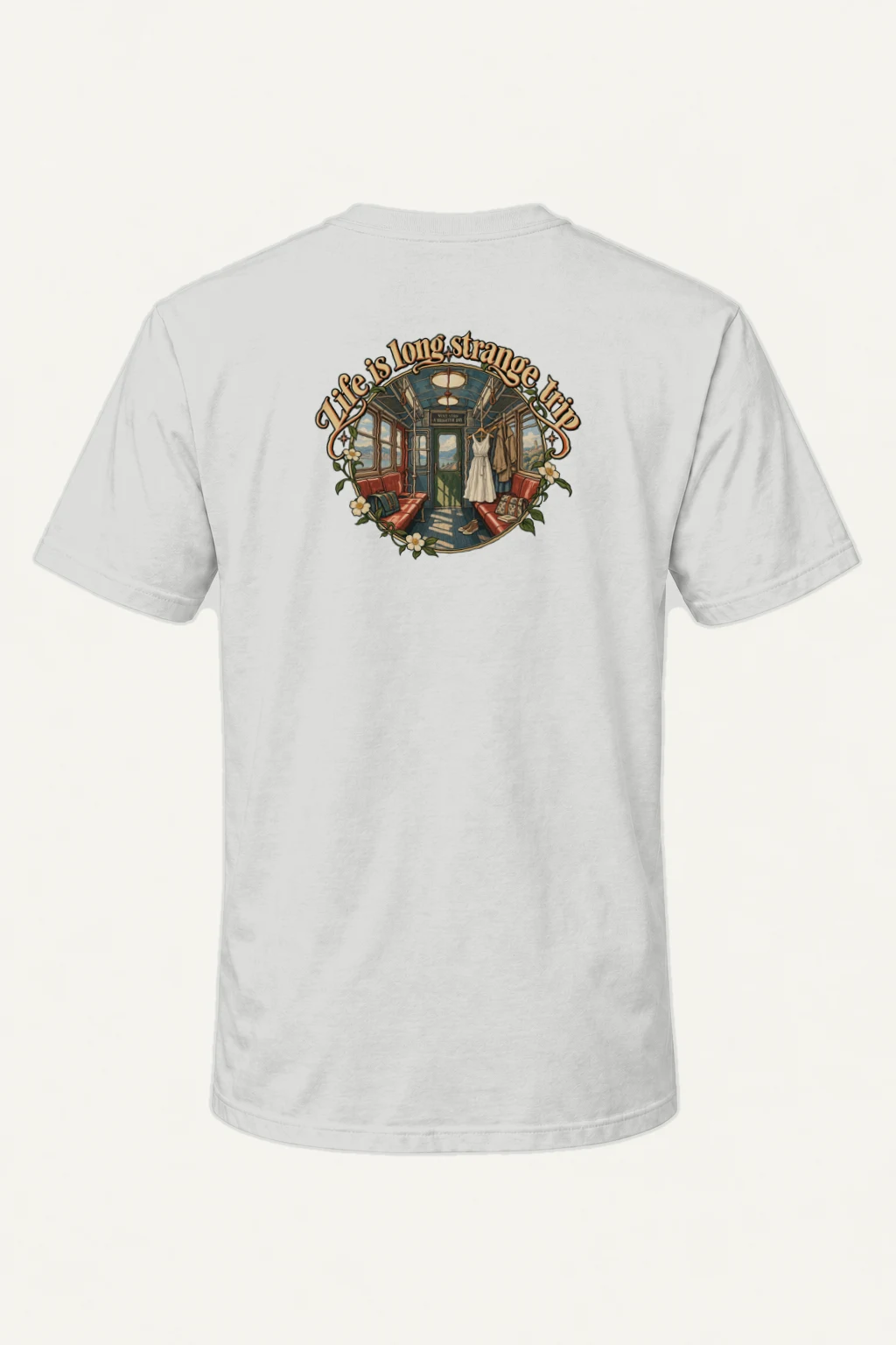 "Brighter Day Express" Heavyweight Unisex Crewneck T-shirt | Gildan 5000