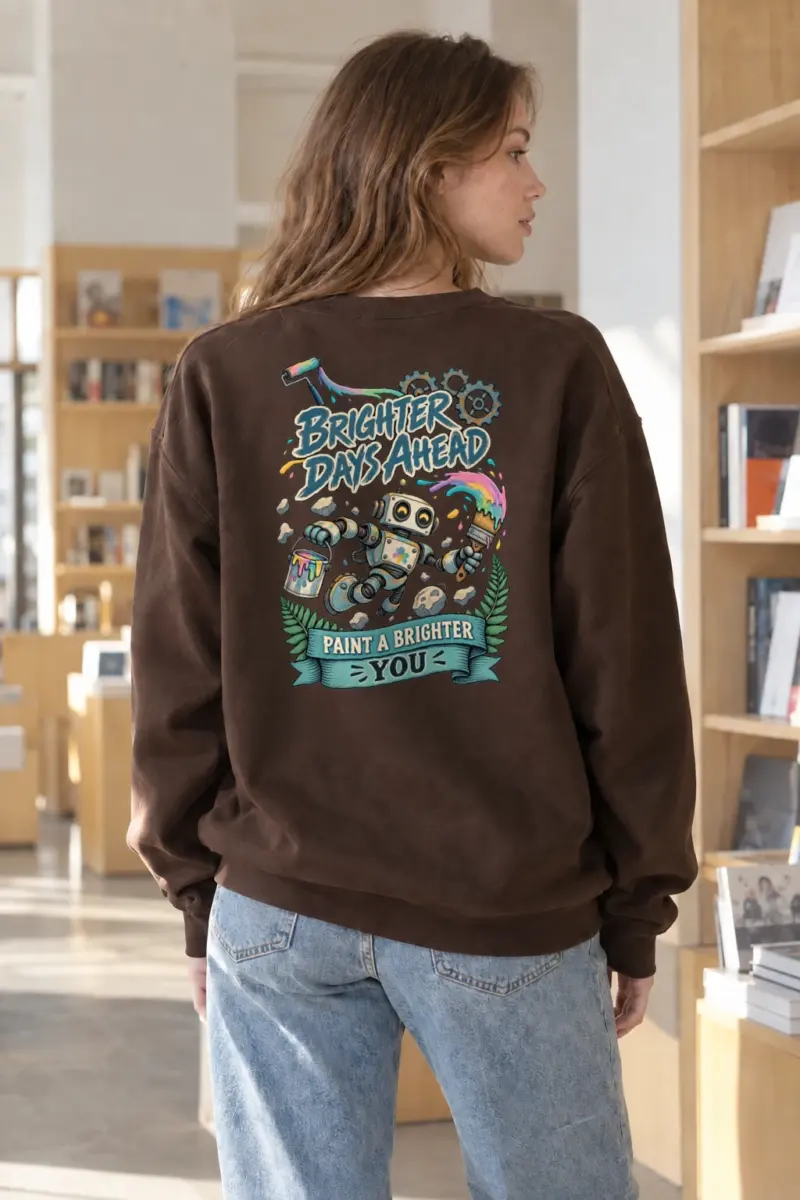 "Brighter Days Ahead" Heavy Blend Unisex Crewneck Sweatshirt | Gildan 18000