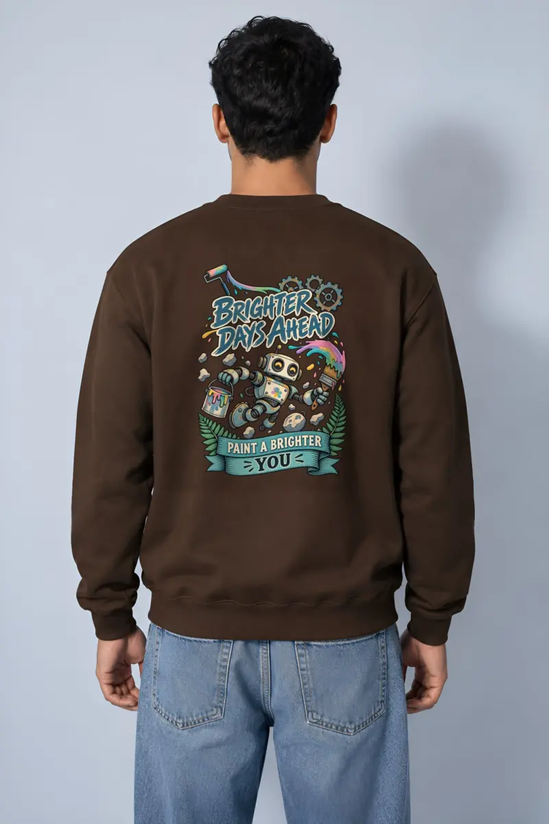 "Brighter Days Ahead" Heavy Blend Unisex Crewneck Sweatshirt