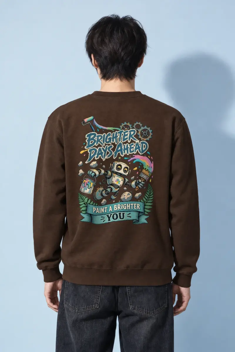 "Brighter Days Ahead" Heavy Blend Unisex Crewneck Sweatshirt