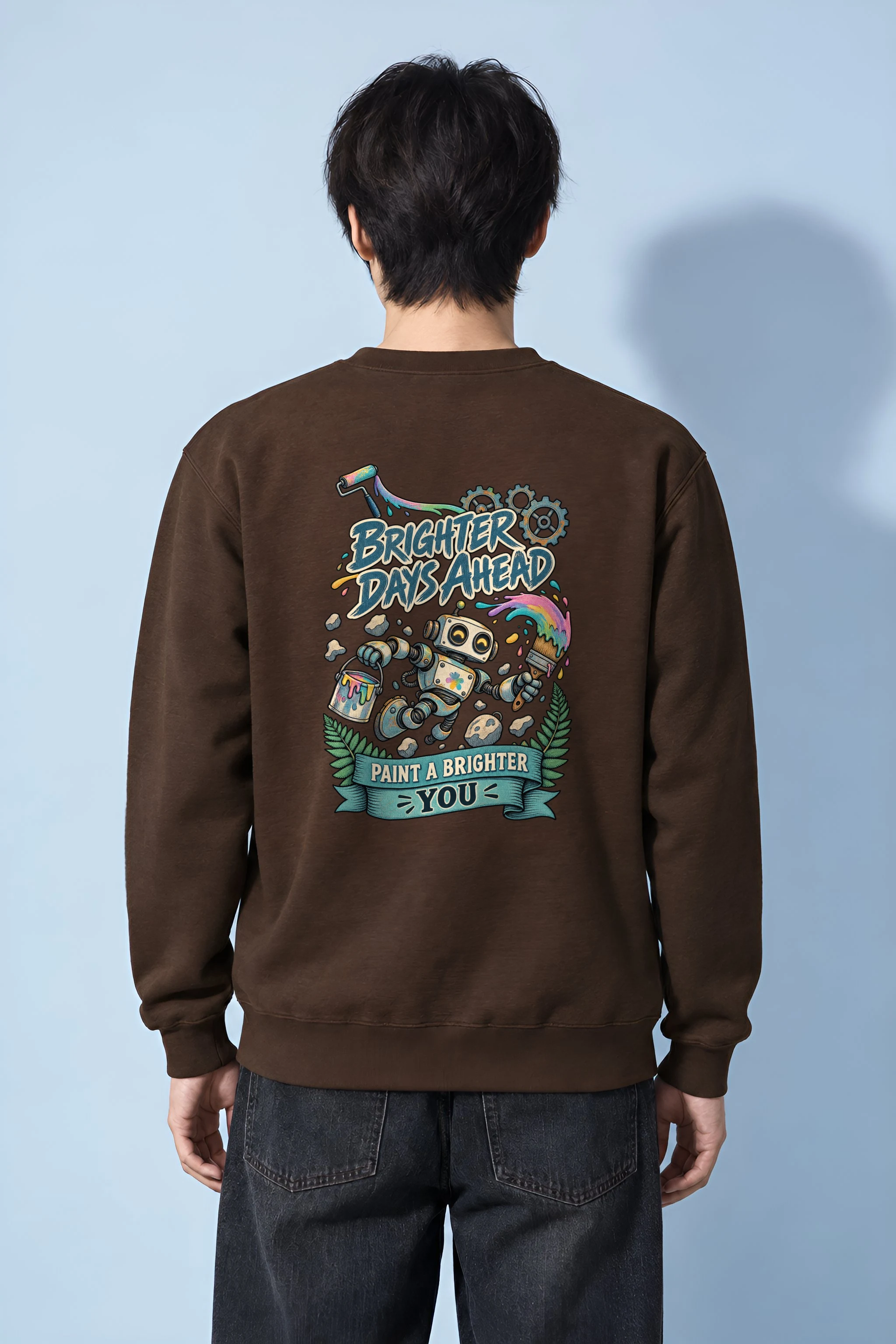 "Brighter Days Ahead" Heavy Blend Unisex Crewneck Sweatshirt