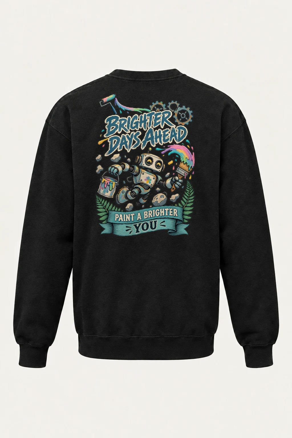 "Brighter Days Ahead" Heavy Blend Unisex Crewneck Sweatshirt | Gildan 18000
