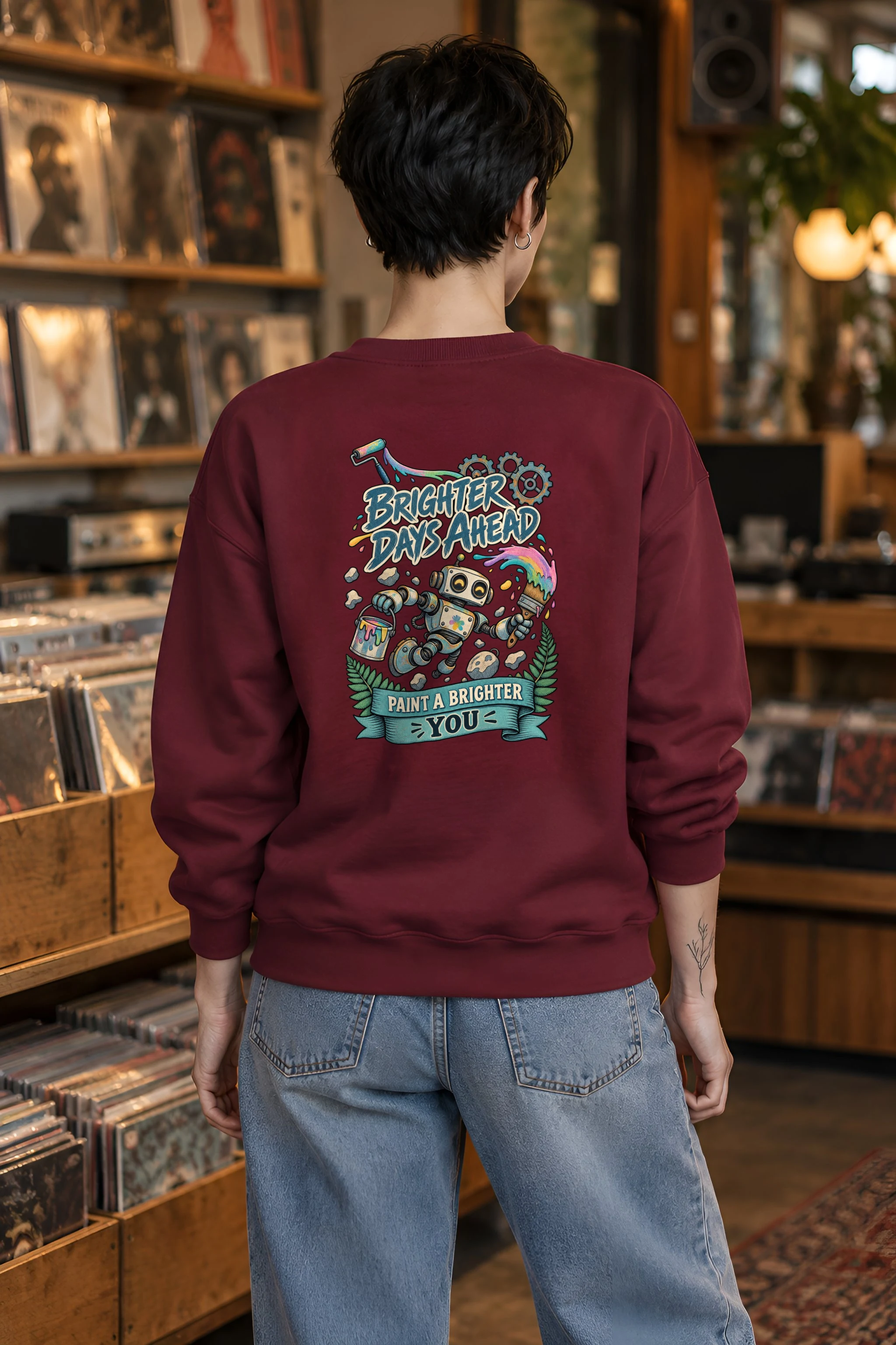 "Brighter Days Ahead" 1 Crewneck Sweatshirt