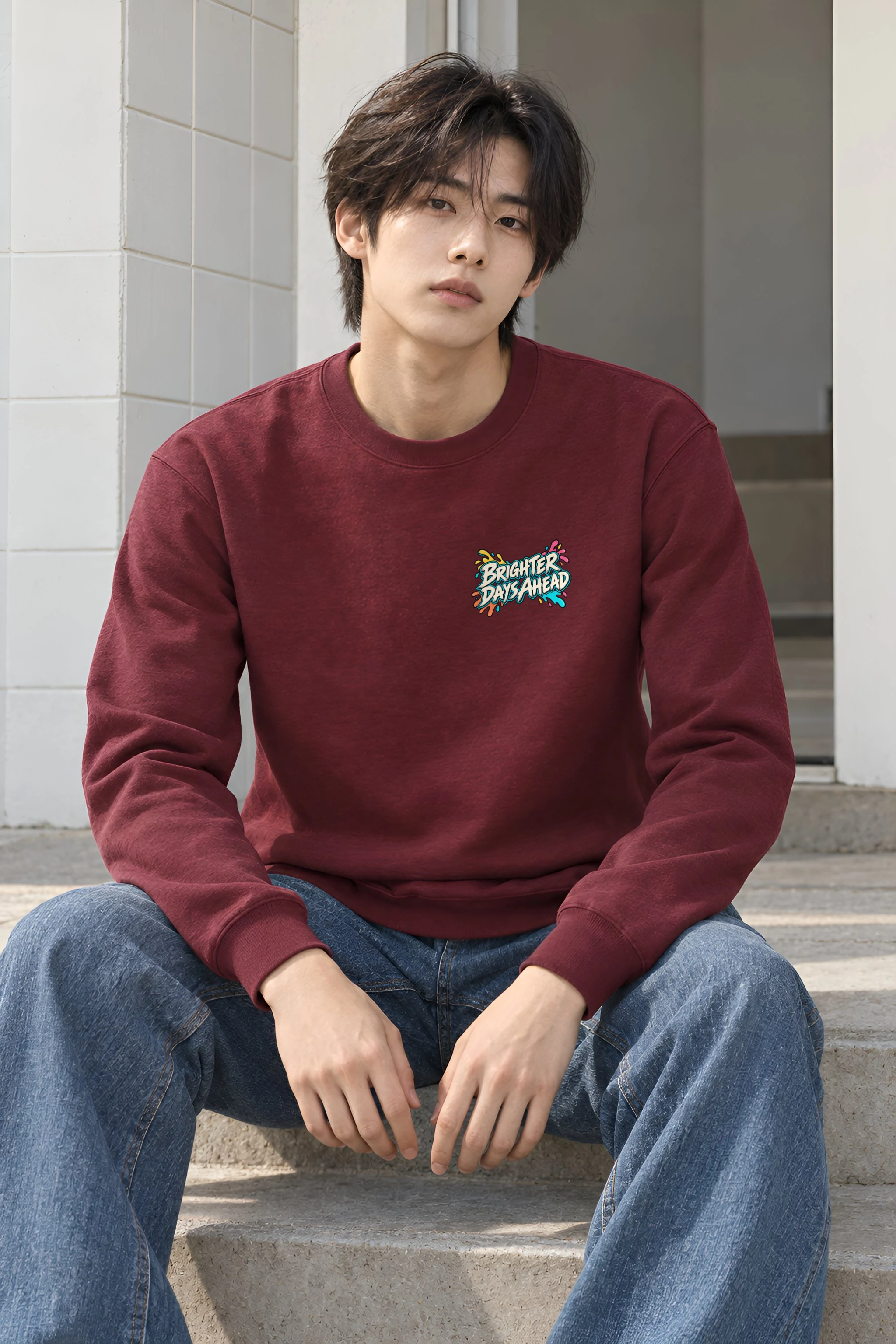 "Brighter Days Ahead" 1 Crewneck Sweatshirt