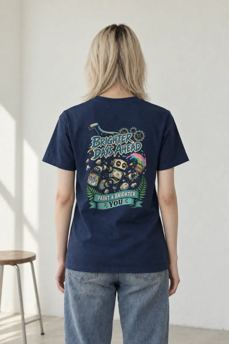 "Brighter Days Ahead" Heavyweight Unisex Crewneck T-shirt