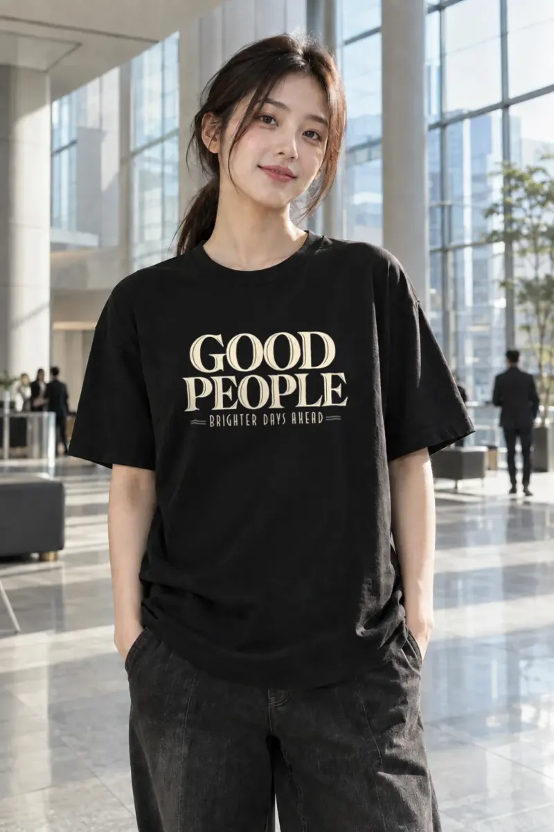 "Brighter Days Ahead" Heavyweight Unisex Crewneck T-shirt | Gildan 5000