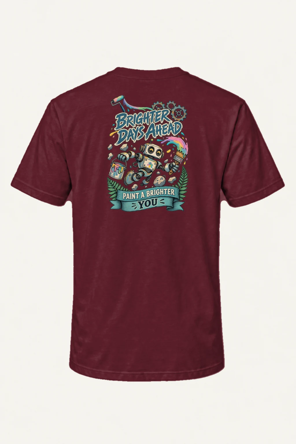 "Brighter Days Ahead" Heavyweight Unisex Crewneck T-shirt | Gildan 5000