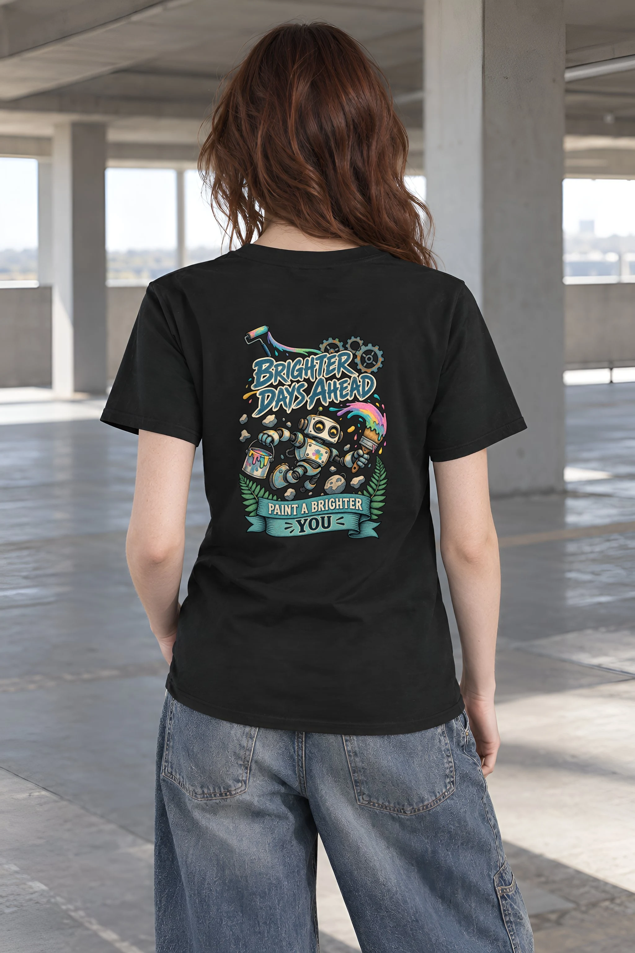 "Brighter Days Ahead" Heavyweight Unisex Crewneck T-shirt