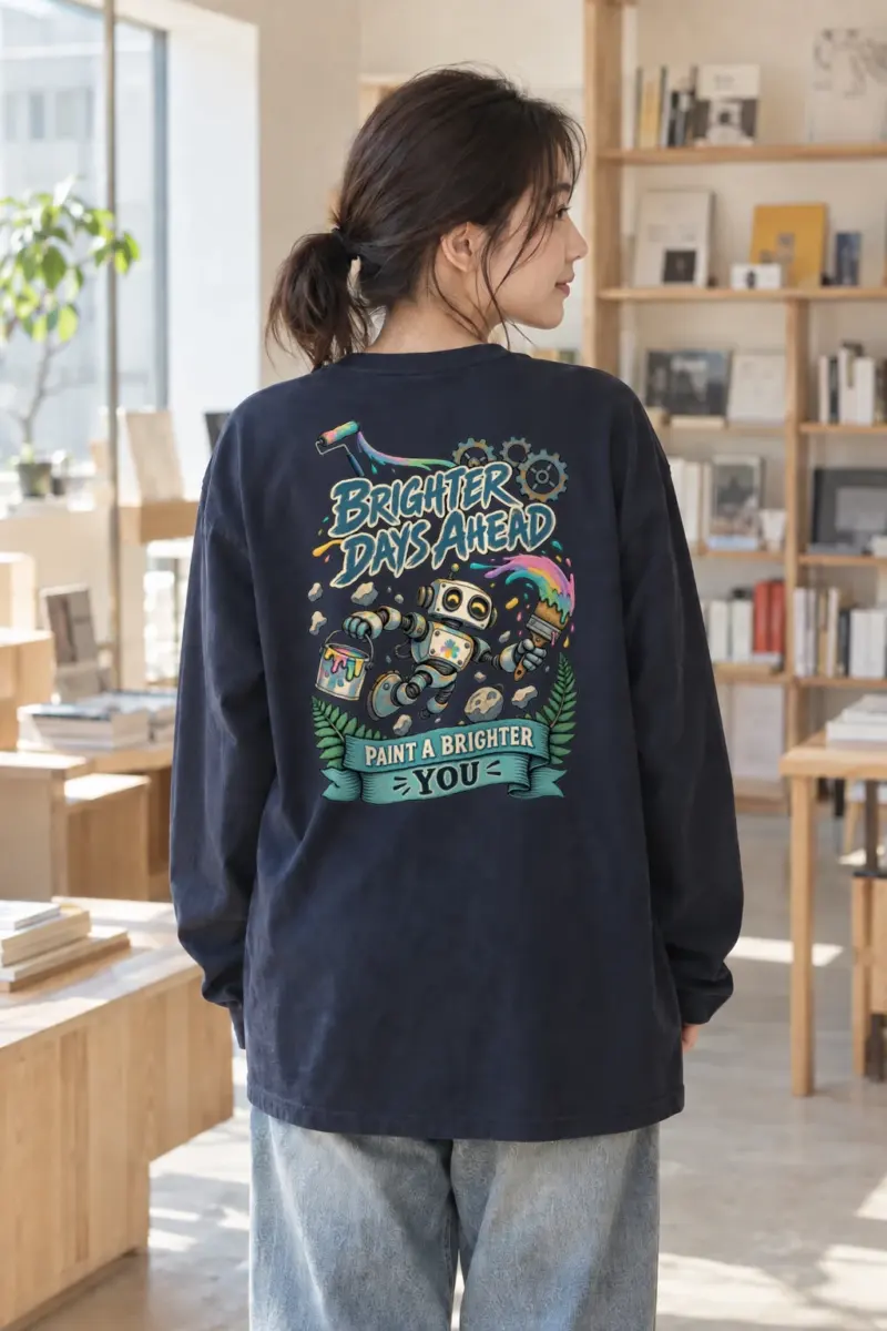 "Brighter Days Ahead" Unisex Longsleeve T-shirt | Gildan 2400