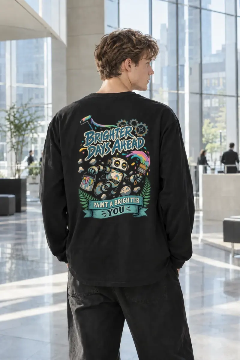 "Brighter Days Ahead" Unisex Longsleeve T-shirt | Gildan 2400
