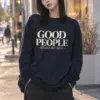 "Good People" Unisex Longsleeve T-shirt | Gildan 2400