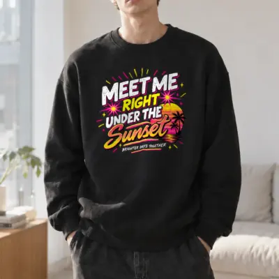 "Brighter Days Together" Heavy Blend Unisex Crewneck Sweatshirt | Gildan 18000