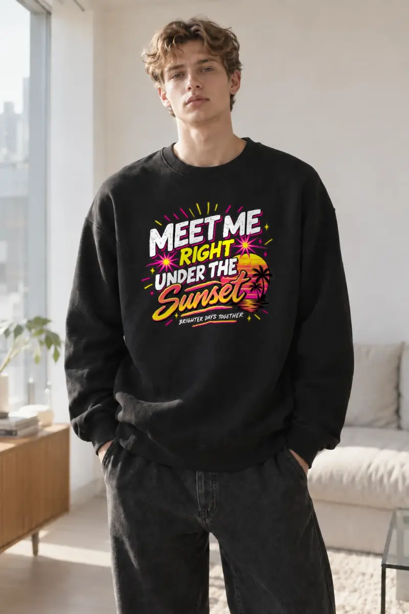 "Brighter Days Together" Heavy Blend Unisex Crewneck Sweatshirt | Gildan 18000