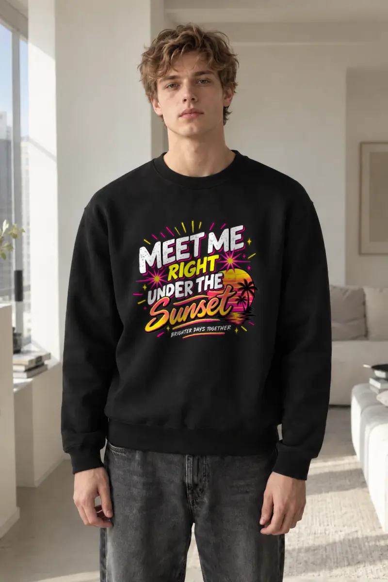 "Brighter Days Together" Heavy Blend Unisex Crewneck Sweatshirt | Gildan 18000