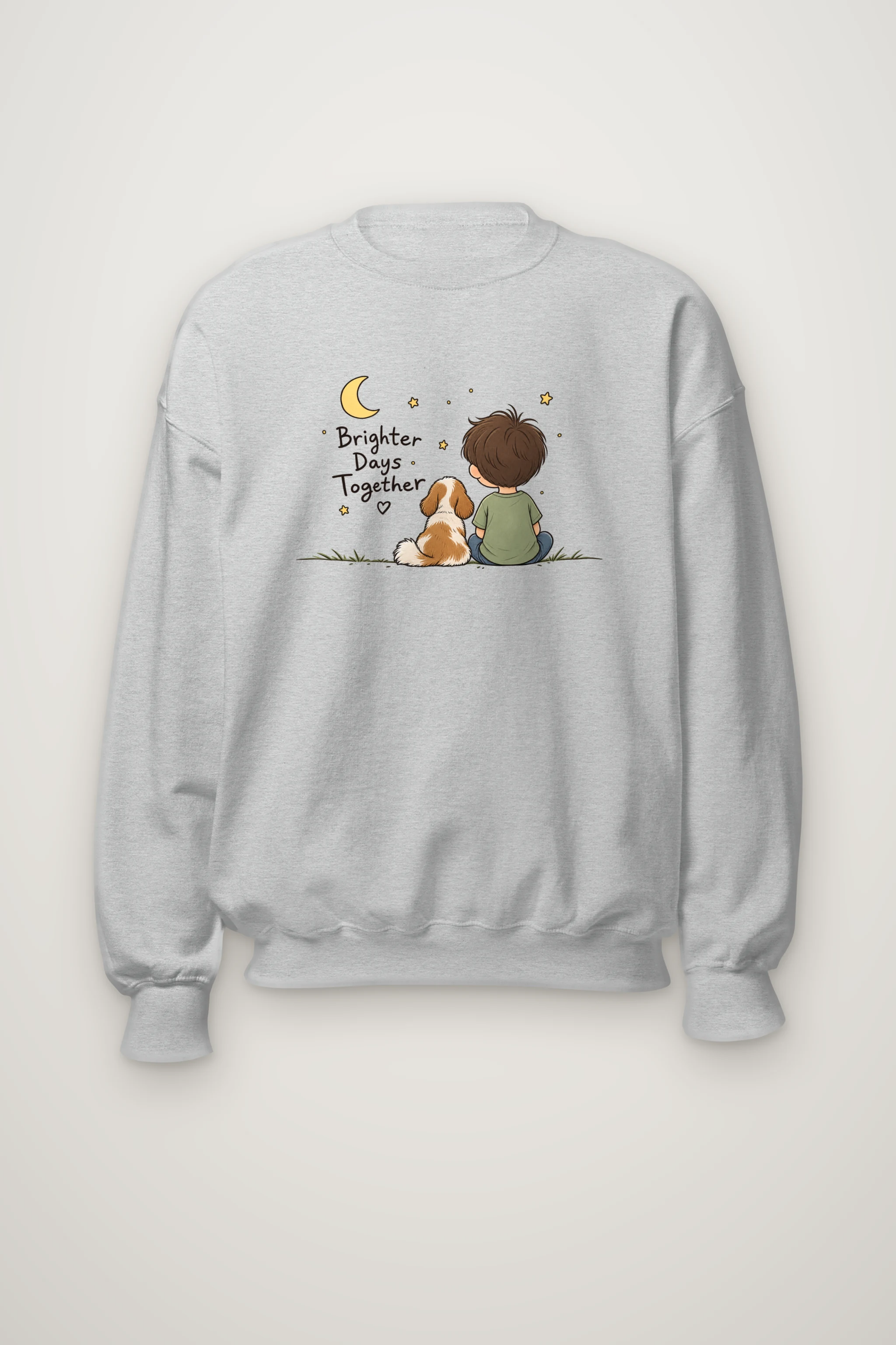 "Brighter Days Together" Heavy Blend Unisex Crewneck Sweatshirt
