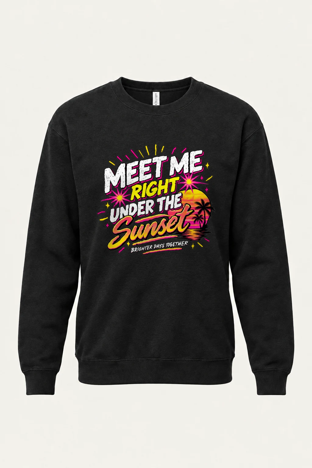 "Brighter Days Together" Heavy Blend Unisex Crewneck Sweatshirt | Gildan 18000