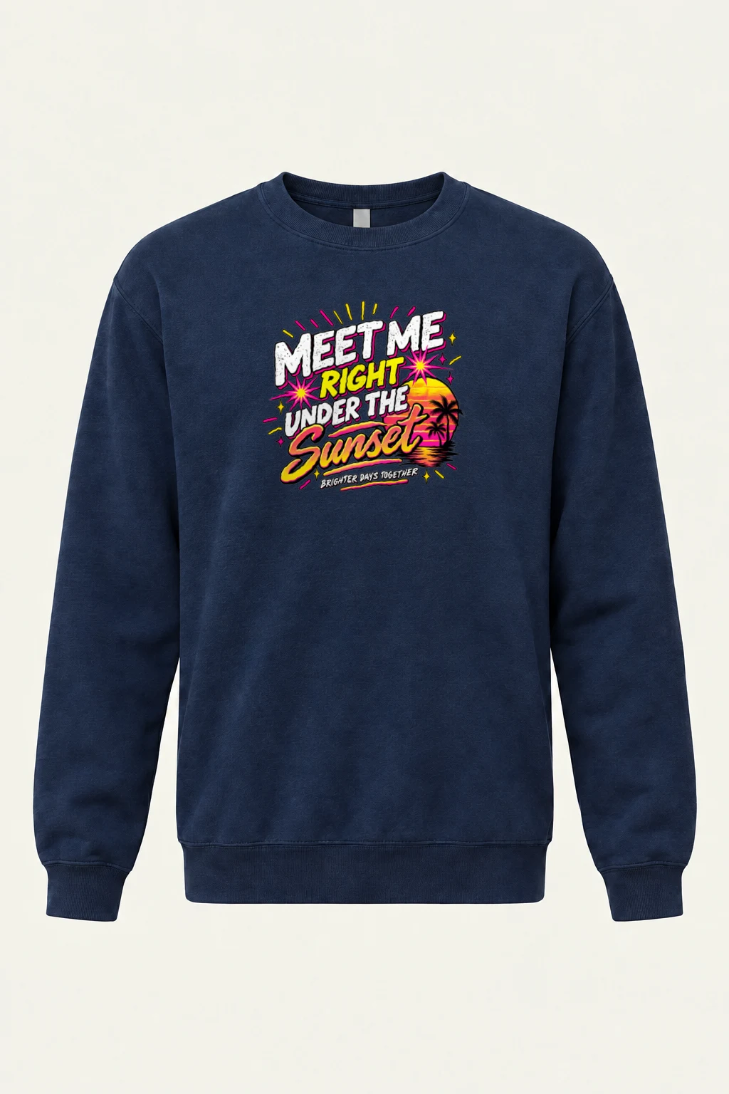 "Brighter Days Together" Heavy Blend Unisex Crewneck Sweatshirt | Gildan 18000