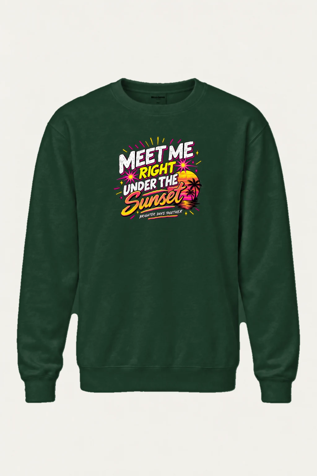 "Brighter Days Together" Heavy Blend Unisex Crewneck Sweatshirt | Gildan 18000