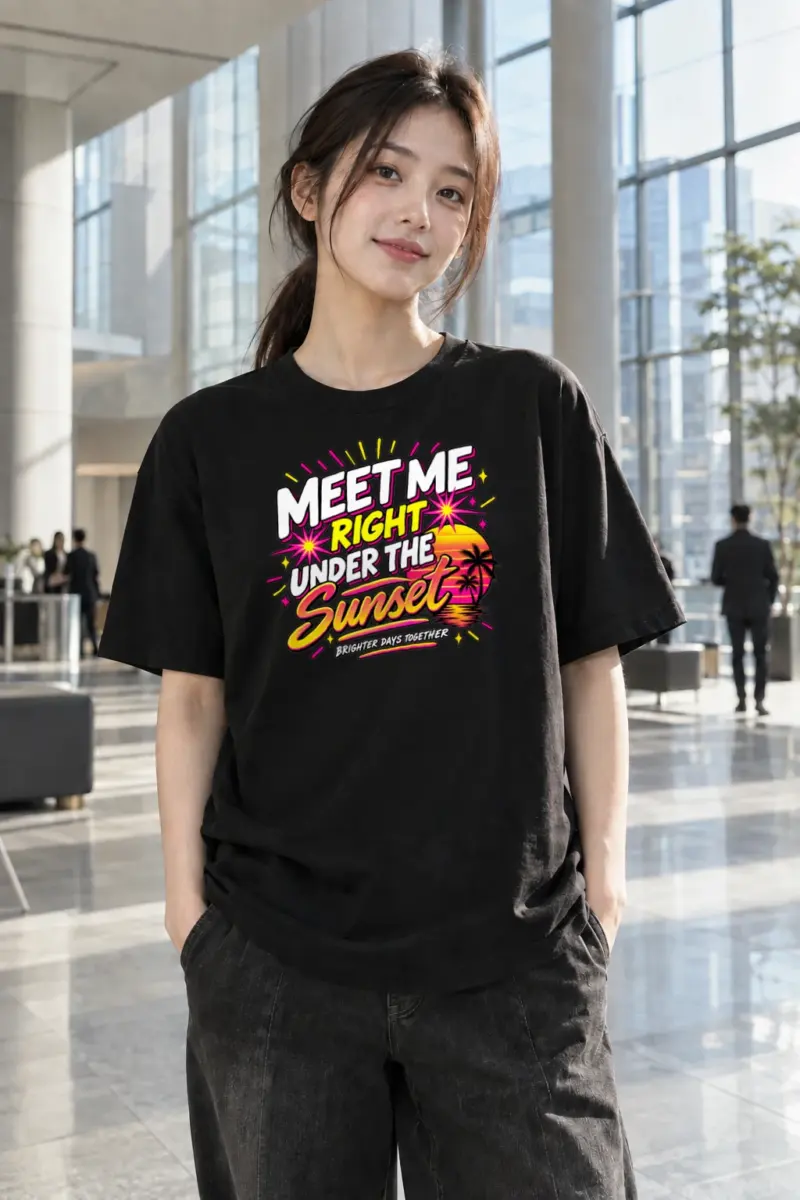 "Brighter Days Together" Heavyweight Unisex Crewneck T-shirt | Gildan 5000
