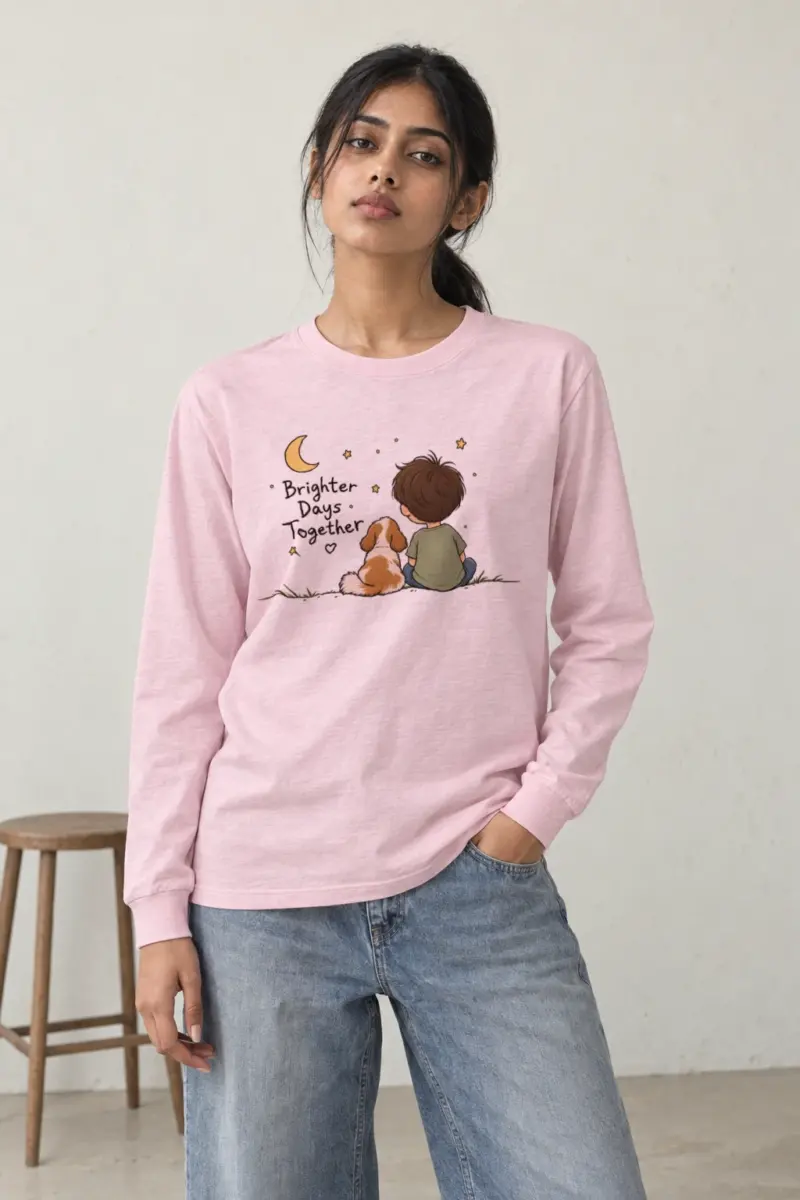 "Brighter Days Together" Unisex Longsleeve T-shirt | Gildan 2400