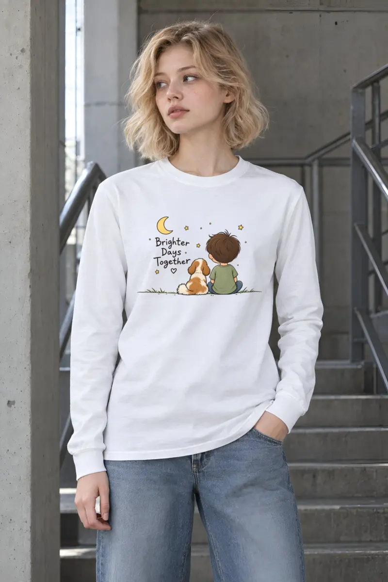 "Brighter Days Together" Unisex Longsleeve T-shirt