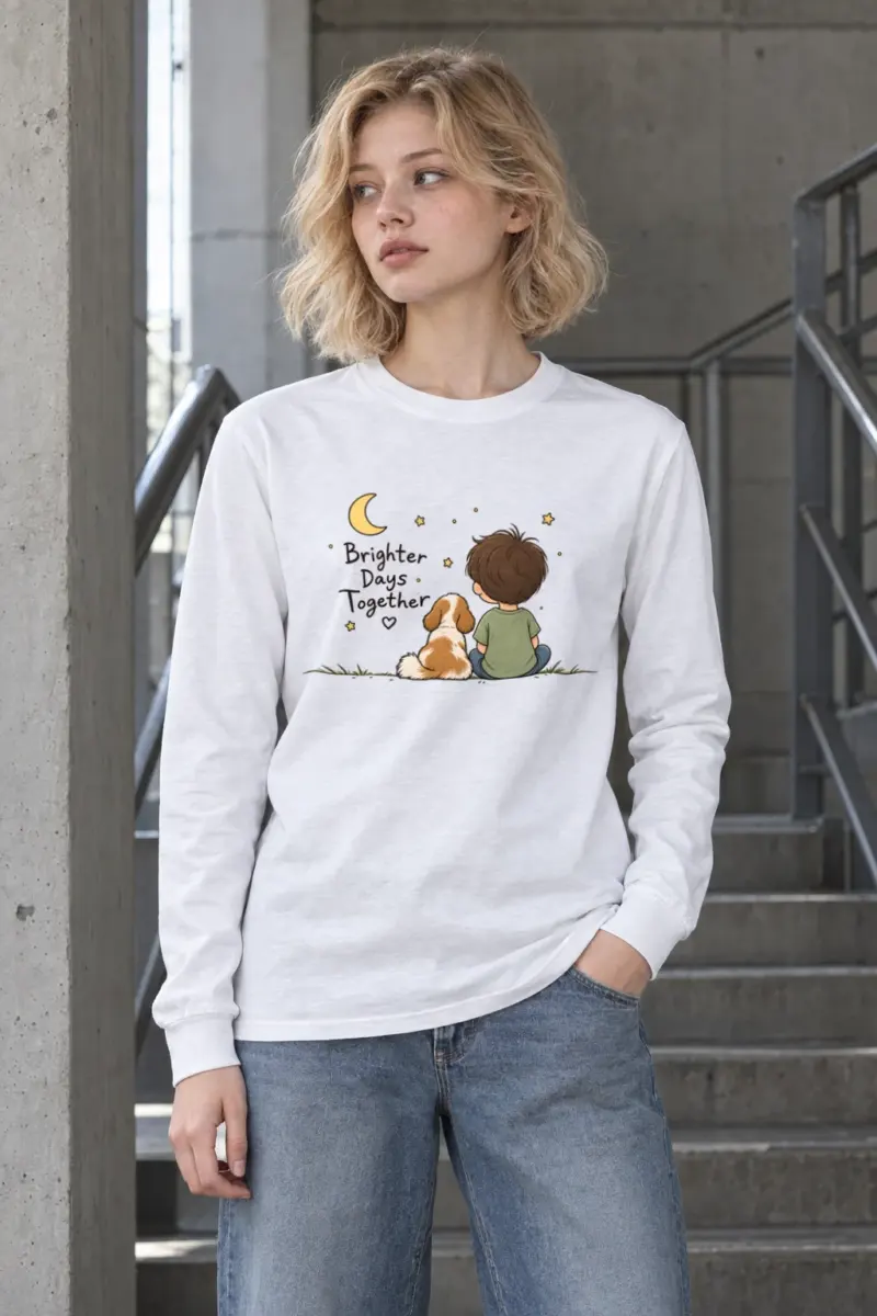 "Brighter Days Together" Unisex Longsleeve T-shirt