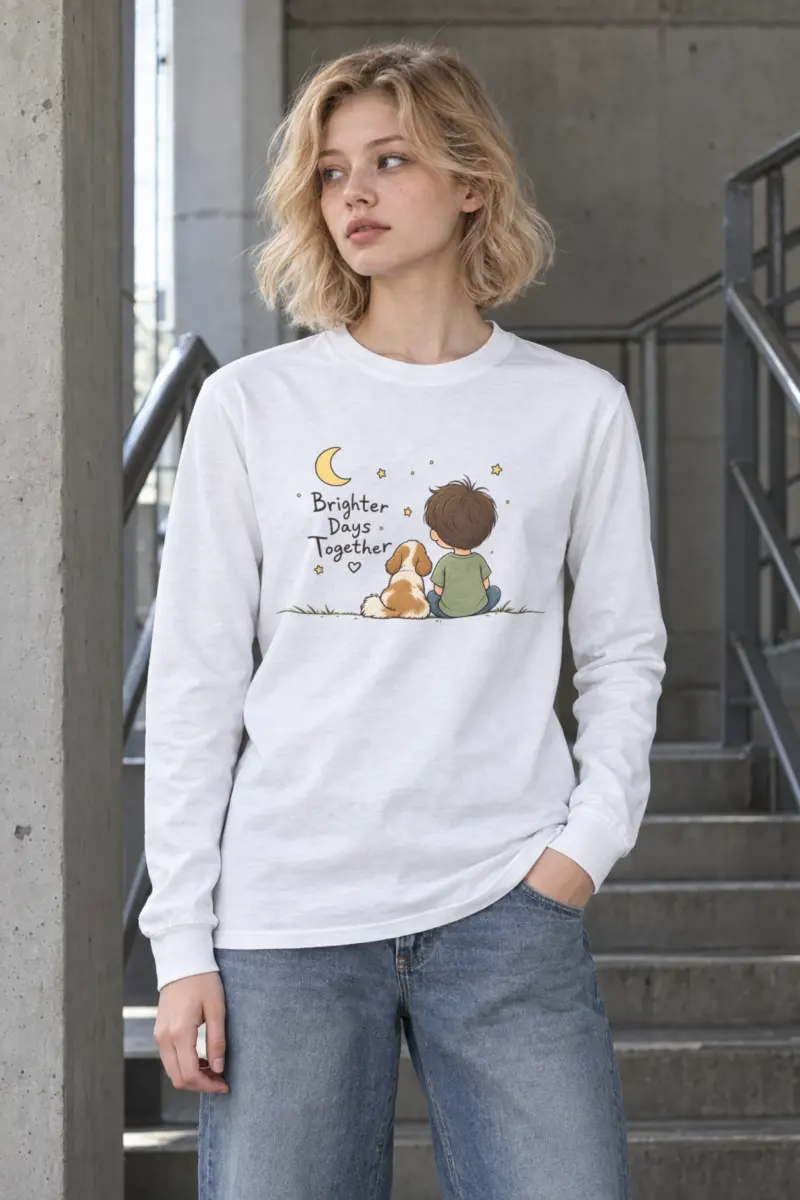 "Brighter Days Together" Unisex Longsleeve T-shirt