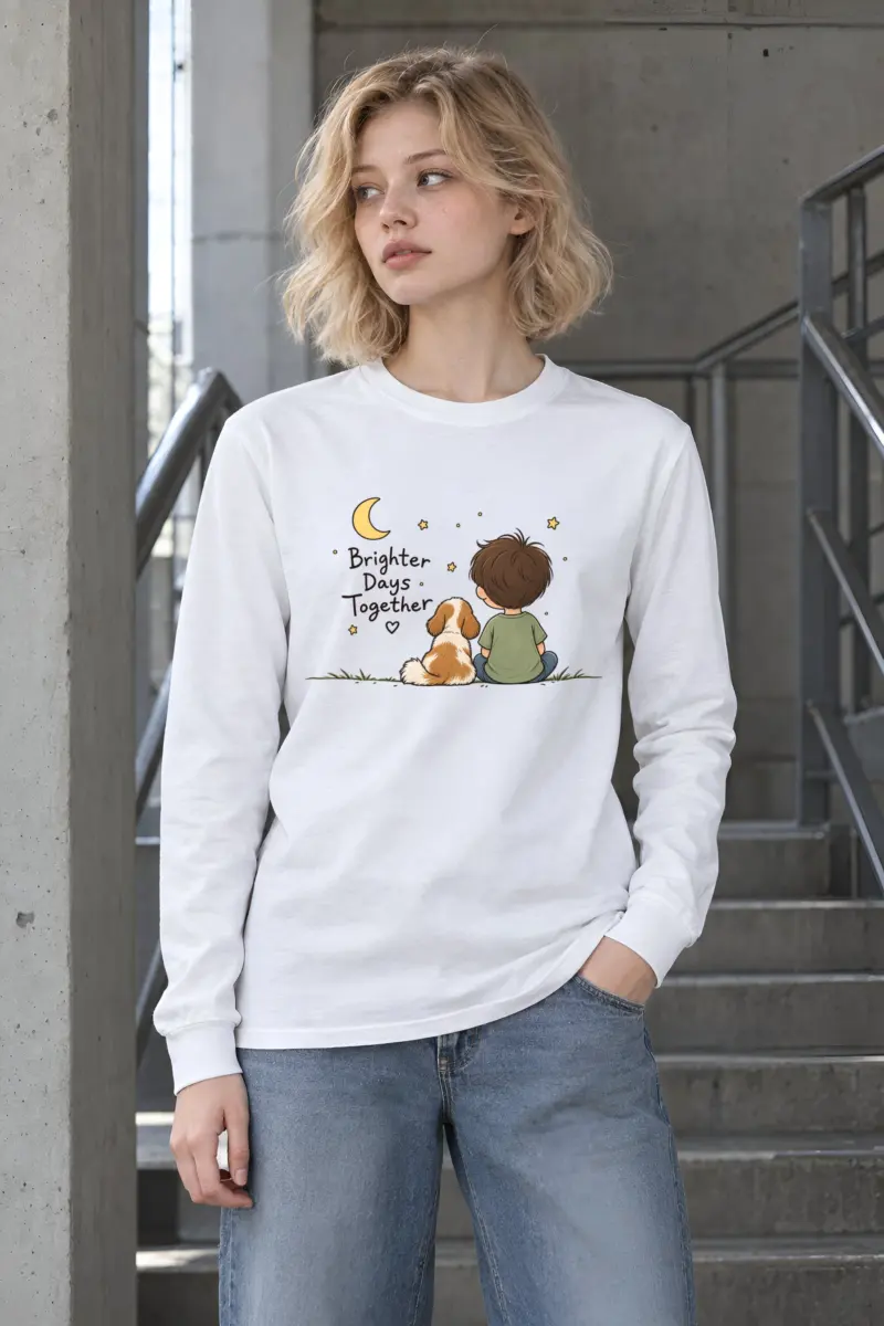 "Brighter Days Together" Unisex Longsleeve T-shirt