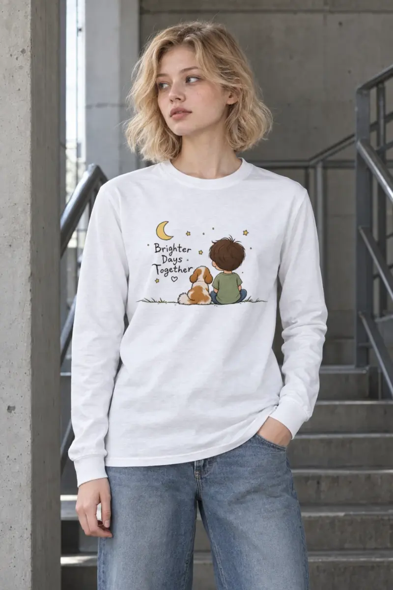"Brighter Days Together" Unisex Longsleeve T-shirt