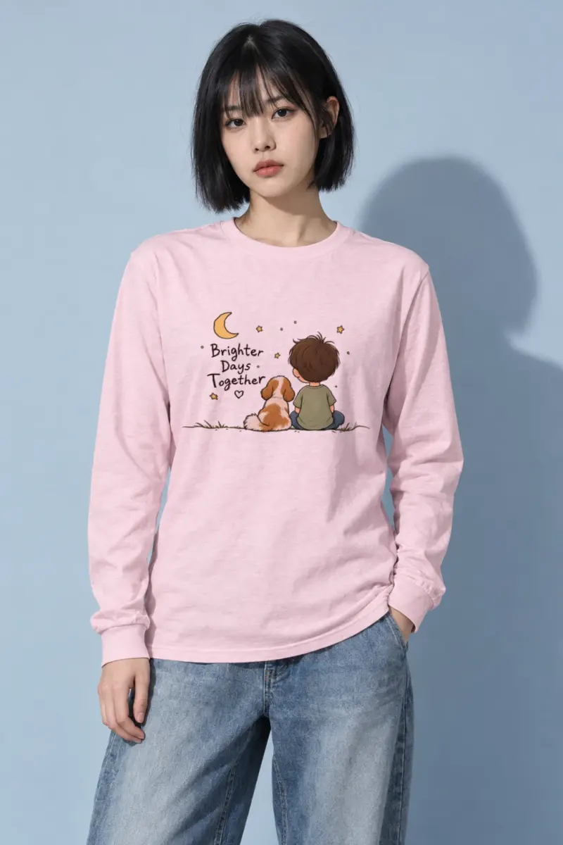 "Brighter Days Together" Unisex Longsleeve T-shirt | Gildan 2400