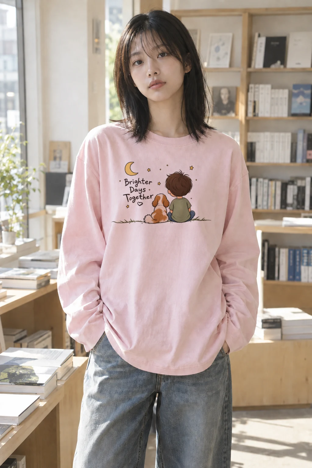 "Brighter Days Together" Unisex Longsleeve T-shirt | Gildan 2400