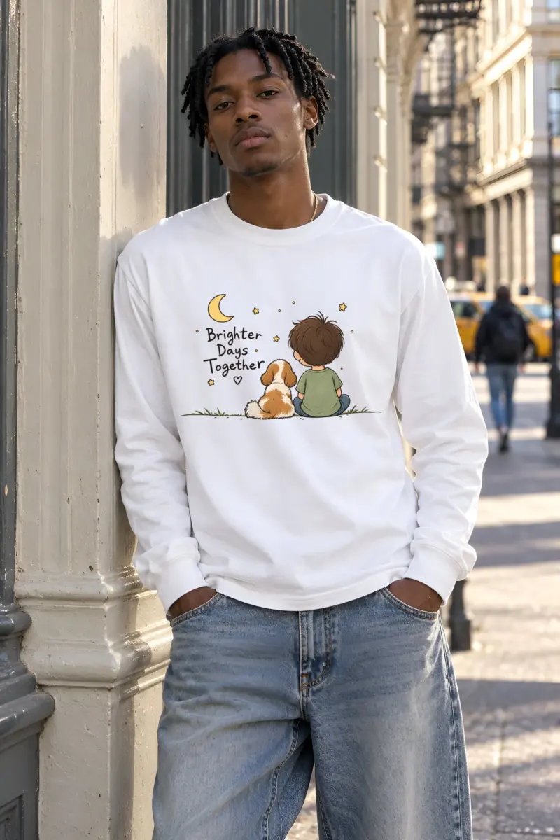 "Brighter Days Together" Unisex Longsleeve T-shirt