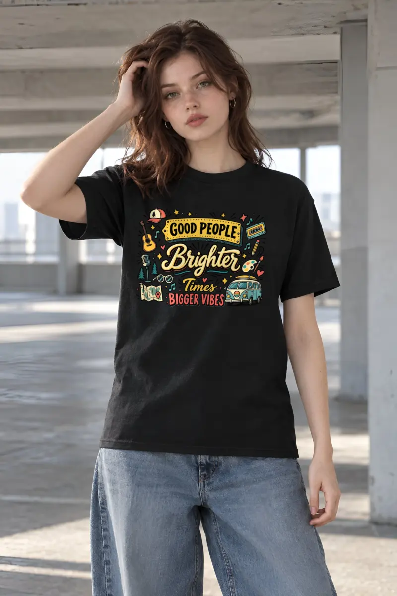 "Brighter Times" Heavyweight Unisex Crewneck T-shirt