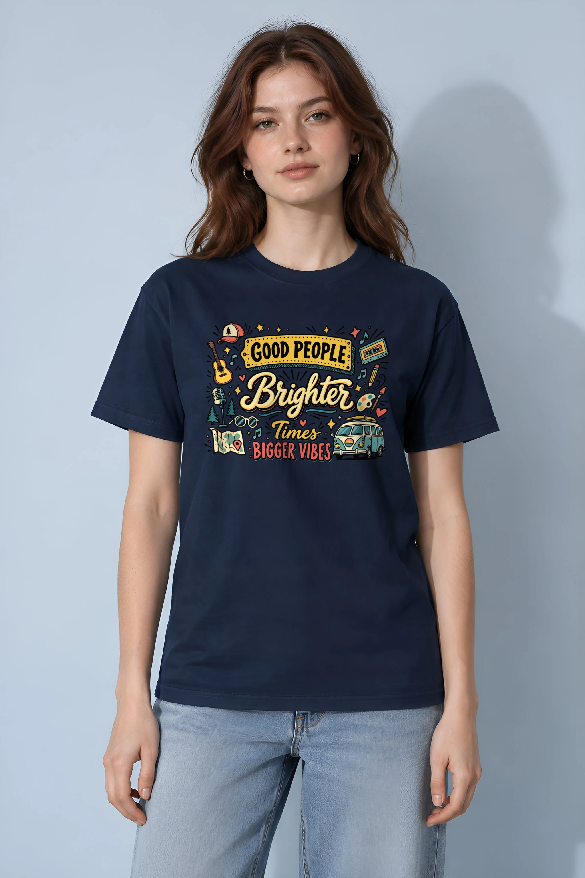 "Brighter Times" Heavyweight Unisex Crewneck T-shirt