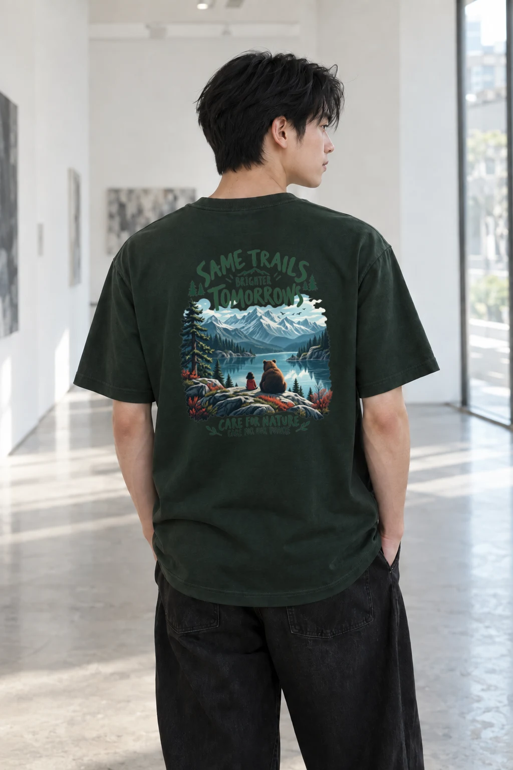 "Brighter Tomorrows" Heavyweight Unisex Crewneck T-shirt | Gildan 5000