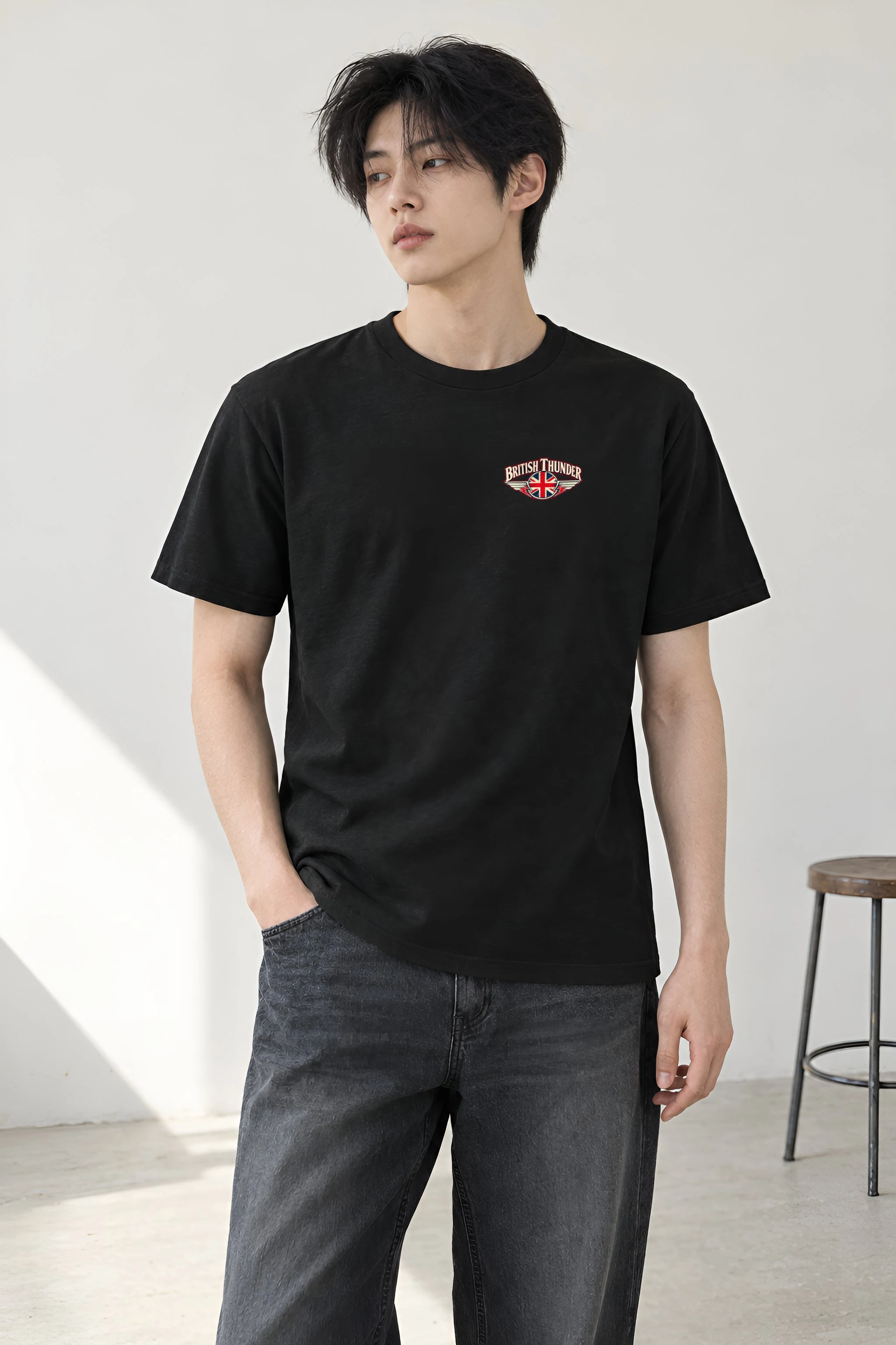 "British Thunder" Heavyweight Unisex Crewneck T-shirt