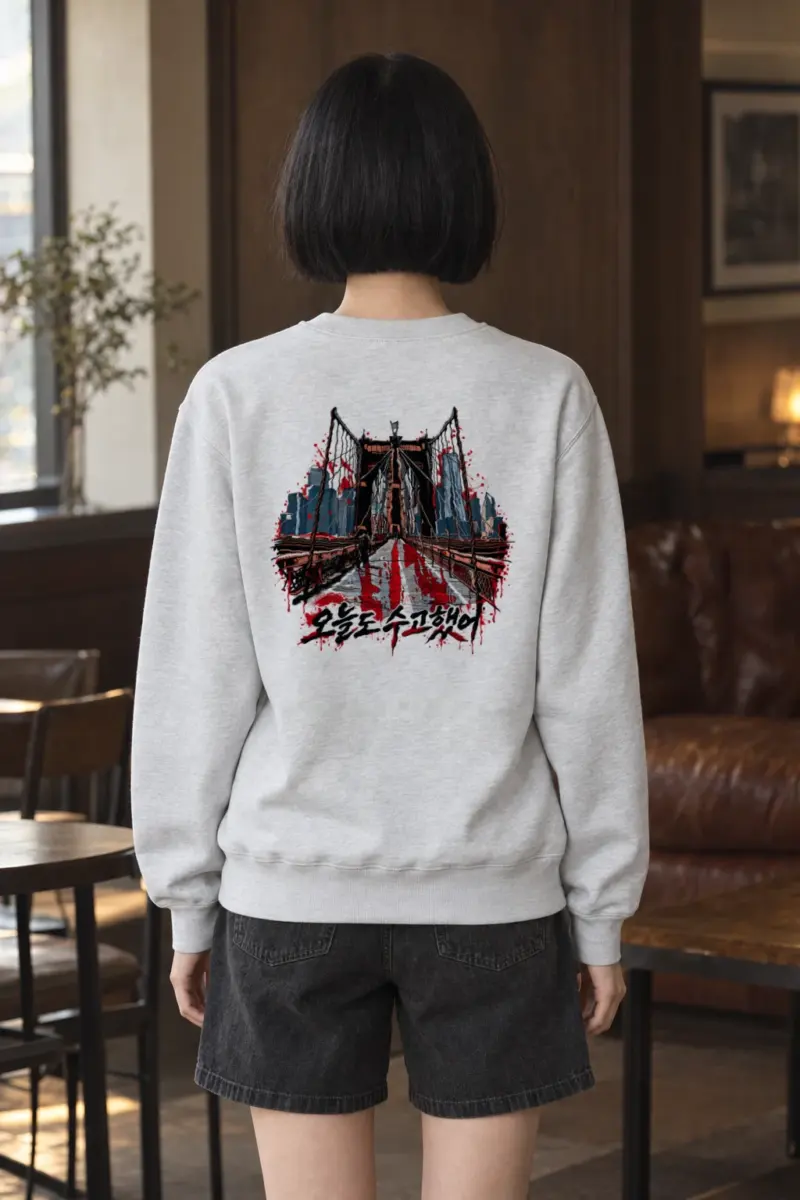 "Brooklyn After Hours" Heavy Blend Unisex Crewneck Sweatshirt | Gildan 18000