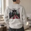 "Brooklyn Bridge" Heavy Blend Unisex Crewneck Sweatshirt | Gildan 18000