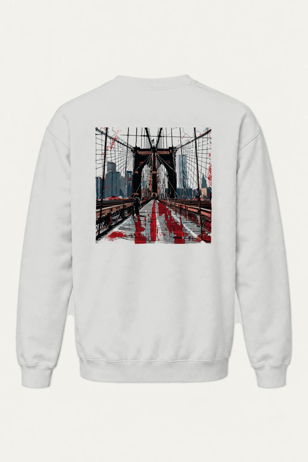 "Brooklyn Bridge" Heavy Blend Unisex Crewneck Sweatshirt | Gildan 18000