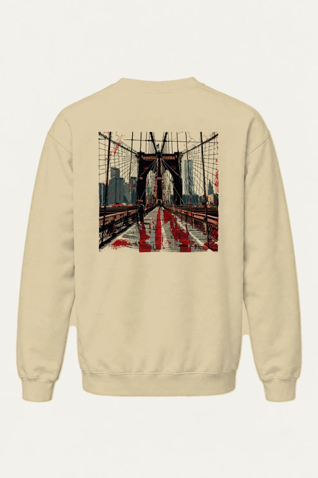 "Brooklyn Bridge" Heavy Blend Unisex Crewneck Sweatshirt | Gildan 18000