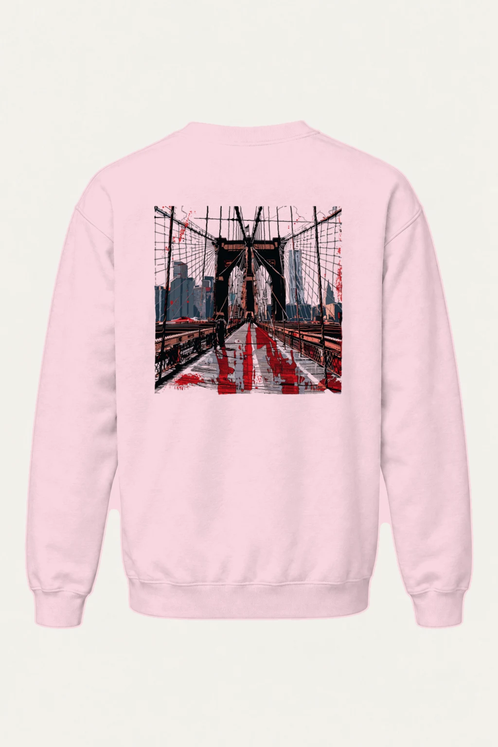 "Brooklyn Bridge" Heavy Blend Unisex Crewneck Sweatshirt | Gildan 18000