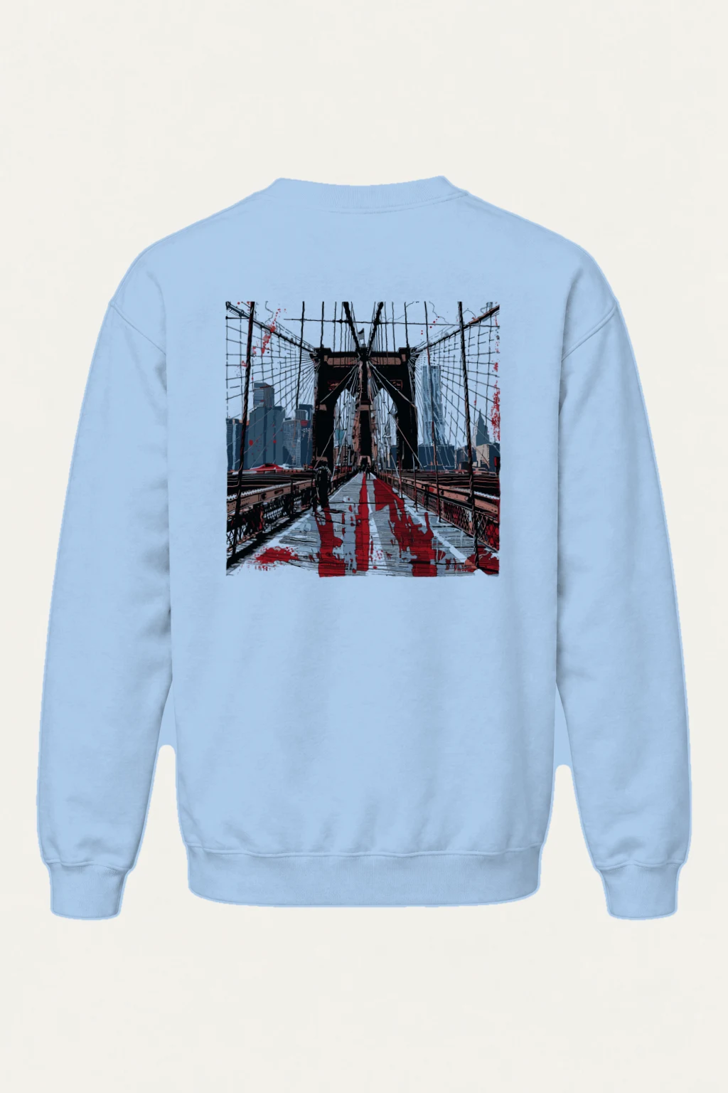 "Brooklyn Bridge" Heavy Blend Unisex Crewneck Sweatshirt | Gildan 18000