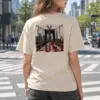 "Brooklyn Bridge Walkway" Heavyweight Unisex Crewneck T-shirt | Gildan 5000