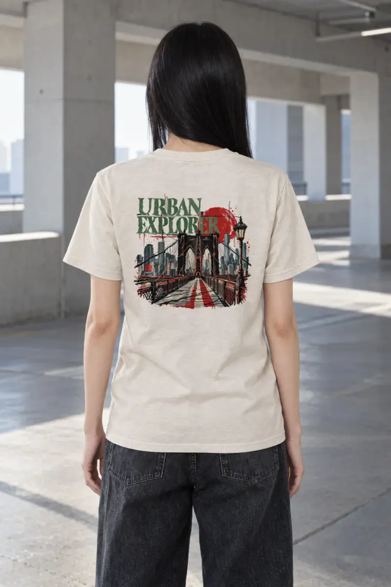 "Brooklyn Ride" Heavyweight Unisex Crewneck T-shirt | Gildan 5000